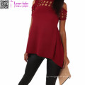 Hollow out Back Split Slim Casual Tops L578